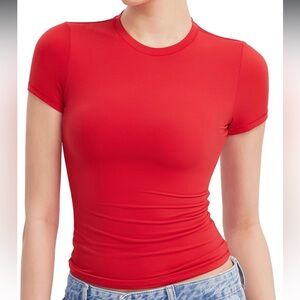 Red Tight Fitted T-shirt